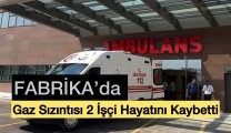 Fabrika’da Gaz Sızıntısı 2 Kişi Hayatını Kaybetti