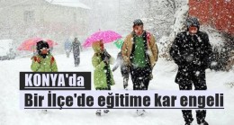 Konya’da Bir İlçe’de Eğitime Kar Engeli