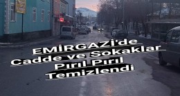 EMİRGAZİ’de Cadde ve Sokaklar Pırıl Pırıl Temizlendi
