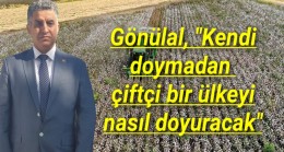 Gönülal, “Kendi doymayan çiftçi bir ülkeyi nasıl doyuracak”