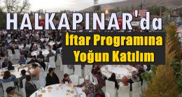 Halkapınar’da İftar Programına Yoğun Katılım