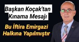 Nurişen Koçak’tan Kınama Mesajı