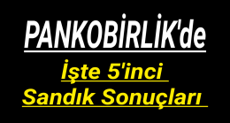 PANKOBİRLİK’de İşte Beşinci Sandık Sonuçları