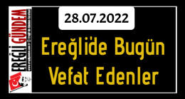 Ereğli’de Bugün Vefat Edenler