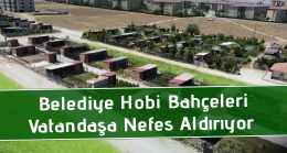 Belediye Hobi Bahçeleri Vatandaşa Nefes Aldırıyor