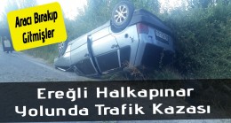 Ereğli Halkapınar Yolunda Trafik Kazası