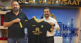 BAŞKAN BİLGİN KAMIŞ’TAN FORMA SPONSORU<br>BİLAL YİĞİT’E TEŞEKKÜR ZİYARETİ