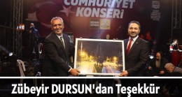 Zübeyir DURSUN’DAN TEŞEKKÜR