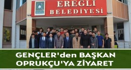 GENÇLER’DEN BAŞKAN OPRUKÇU’YA ZİYARET