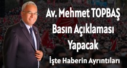 Topbaş Basın Açıklaması Yapacak