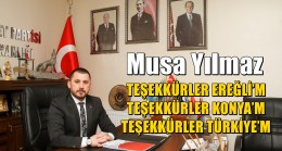 Musa Yılmaz’dan Teşekkür Mesajı