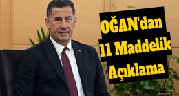 Sinan Oğan’dan 11 Maddelik Açıklama