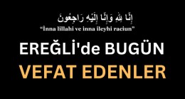 20.11.2023 / Ereğli’de Bugün Vefat Edenler