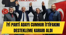 HALKAPINAR’da İYİ PARTİ ADAYI CUMHUR İTTİFAKINI DESTEKLEME KARARI ALDI