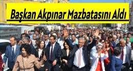 Başkan Akpınar Mazbatasını Aldı