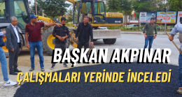 Başkan Akpınar Çalışmaları Yerinde İnceledi