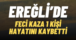 Ereğli’de Trafik Kazası 1 Kişi Hayatını Kaybetti