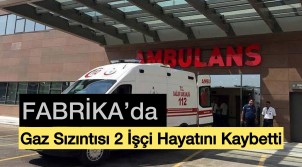 Fabrika’da Gaz Sızıntısı 2 Kişi Hayatını Kaybetti