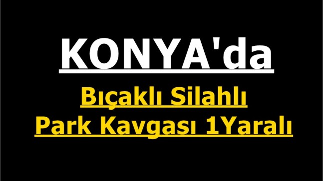 Konya’da Silahlı Bıçaklı Park Kavgası 1 Yaralı
