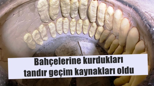 Bahçelerine kurdukları tandır geçim kaynakları oldu￼