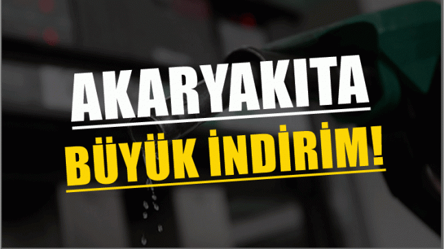 Akaryakıta Büyük İndirim