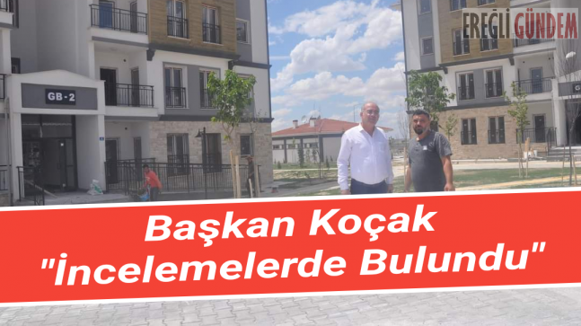 Başkan Koçak İncelemelerde Bulundu