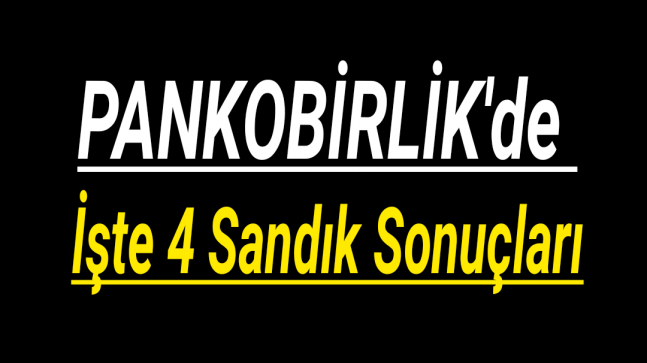 Pankobirlik’de İşte Dördüncü Sandık Sonuçları