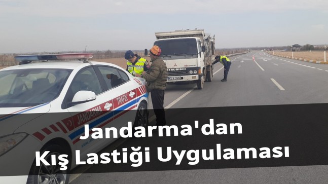 Jandarma’dan Kış Lastiği Uygulaması