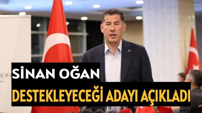 Sinan Oğan Destekleyeceği Tarafı Açıkladı