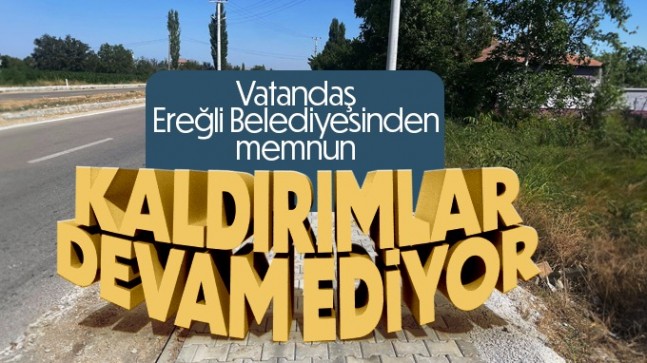 Ziya Gökalp Mahallesi Kaldırım Çalışması Devam Ediyor