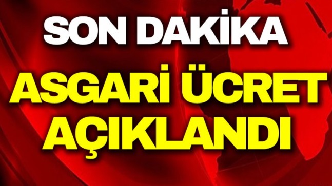 Asgari Ücret Belli Oldu