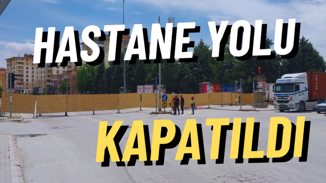 Ereğli’de Hastane Yolu Trafiğe Kapandı