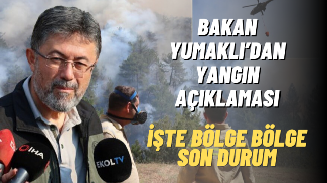 Bakan Yumaklı’dan Yangın Açıklaması