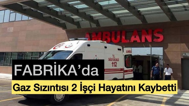 Fabrika’da Gaz Sızıntısı 2 Kişi Hayatını Kaybetti