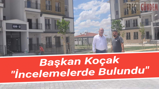 Başkan Koçak İncelemelerde Bulundu