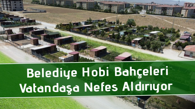 Belediye Hobi Bahçeleri Vatandaşa Nefes Aldırıyor