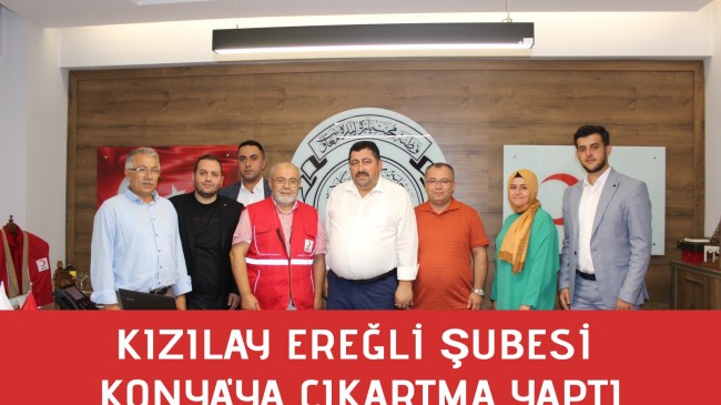 KIZILAY EREĞLİ ŞUBESİ KONYA’YA ÇIKARTMA YAPTI