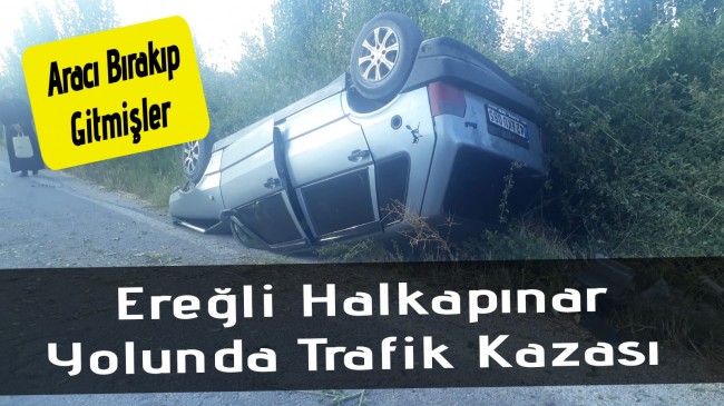 Ereğli Halkapınar Yolunda Trafik Kazası