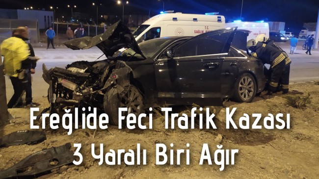 Feci Trafik Kazası 3 Yaralı Biri Ağır