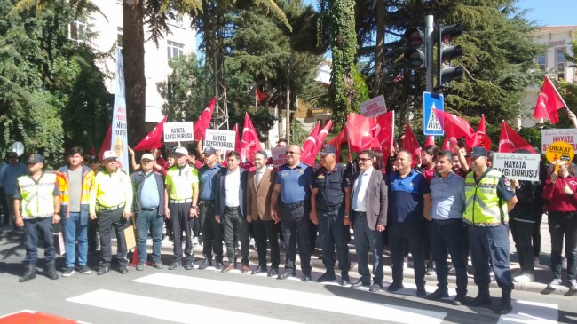 “Yayalara Öncelik Duruşu, Hayata Saygı Duruşu” Kampanyası Ereğli’de Gerçekleşti