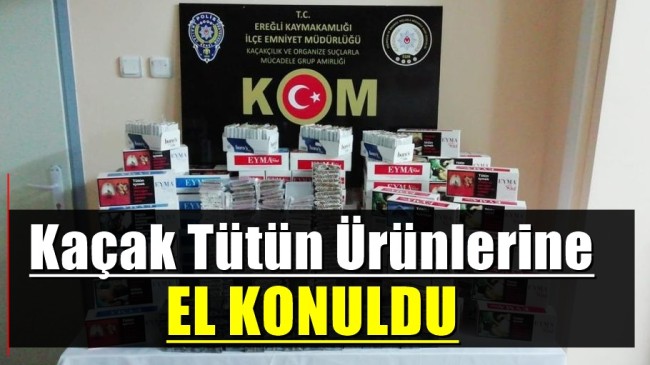 Kaçak Tütün Ürünlerine El Konuldu