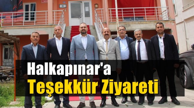 Halkapınar’a teşekkür ziyareti