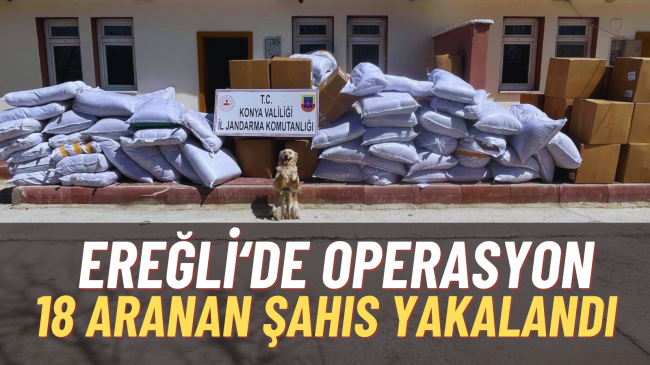 Ereğli’de 18 Aranan Şahıs Yakalandı