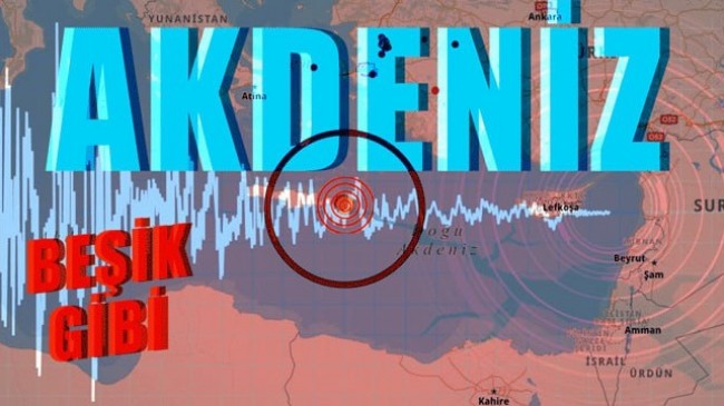 Akdeniz’de peş peşe depremler..