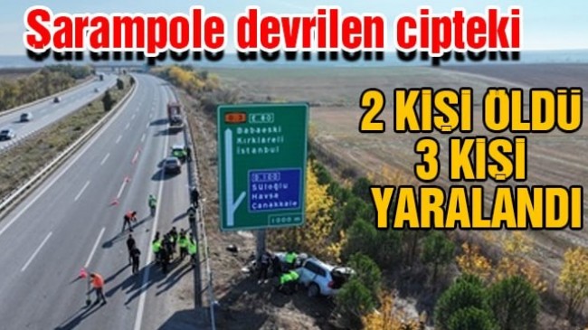 Cipteki 2 kişi öldü, 3 kişi yaralandı