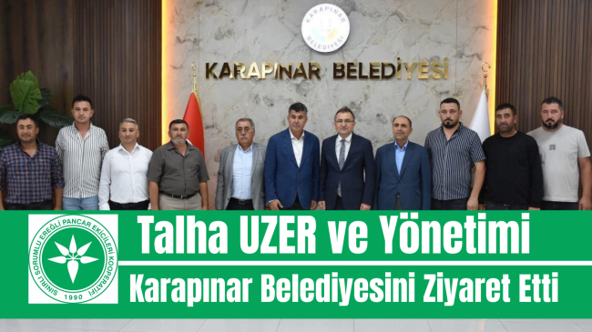 Talha Uzer ve Yönetimi Başkan İbrahim Önal’ı Ziyaret Etti