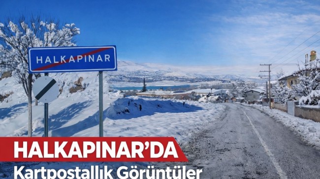 Halkapınar’dan Kar Manzaraları